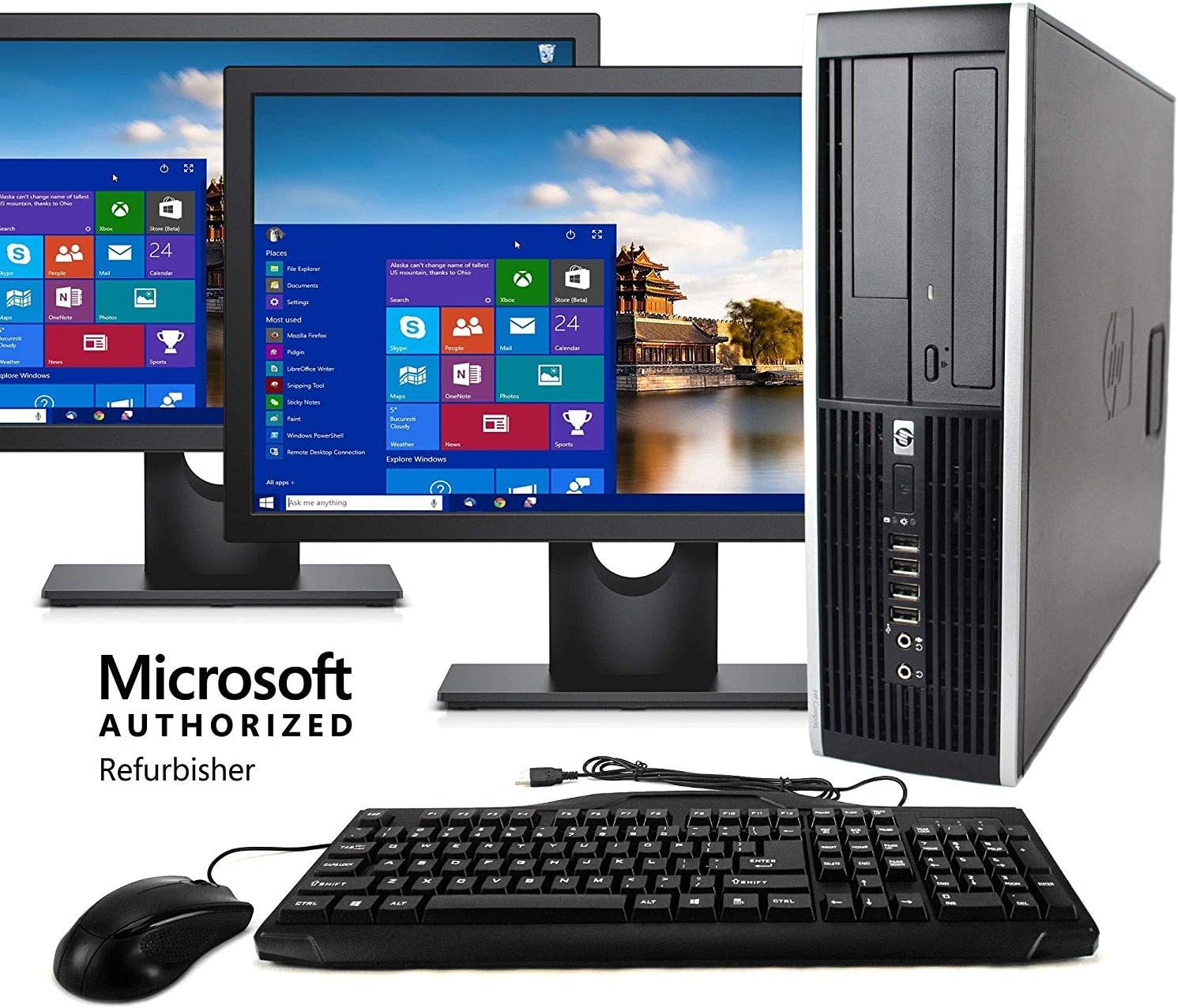 HP Elite Desktop Computer, Intel Core i5 3.1GHz, 8 GB RAM, 500 GB HDD, WiFi, Keyboard & Mouse