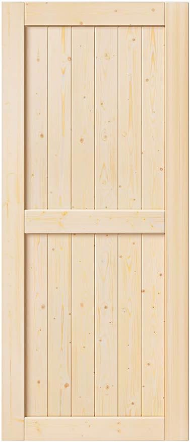 ROYMELO 36 x 84 inch Unfinished Sliding Barn Wood Door Slab