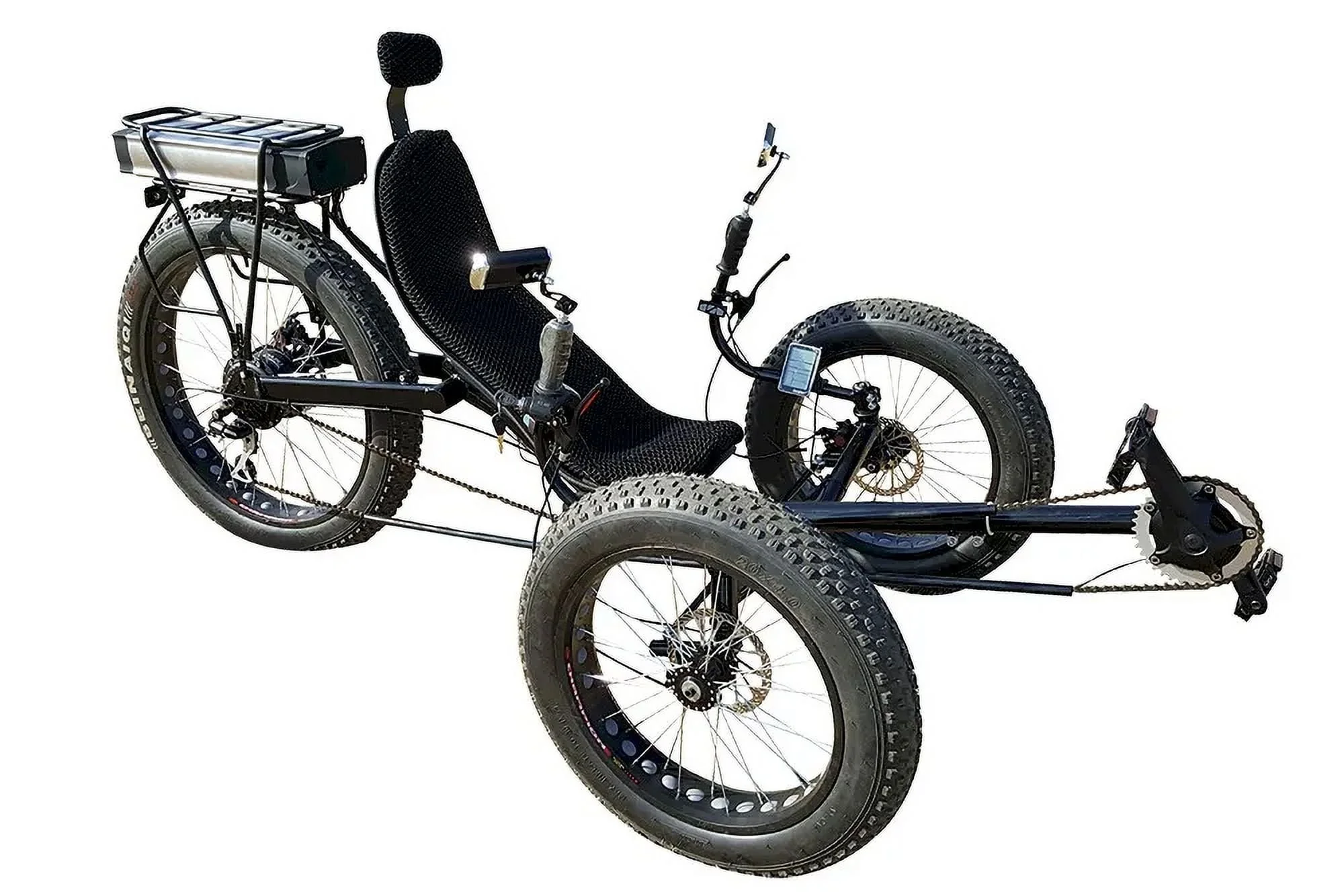 Power and Comfort Fat Tire Electric Trike for Adults LCD Display
