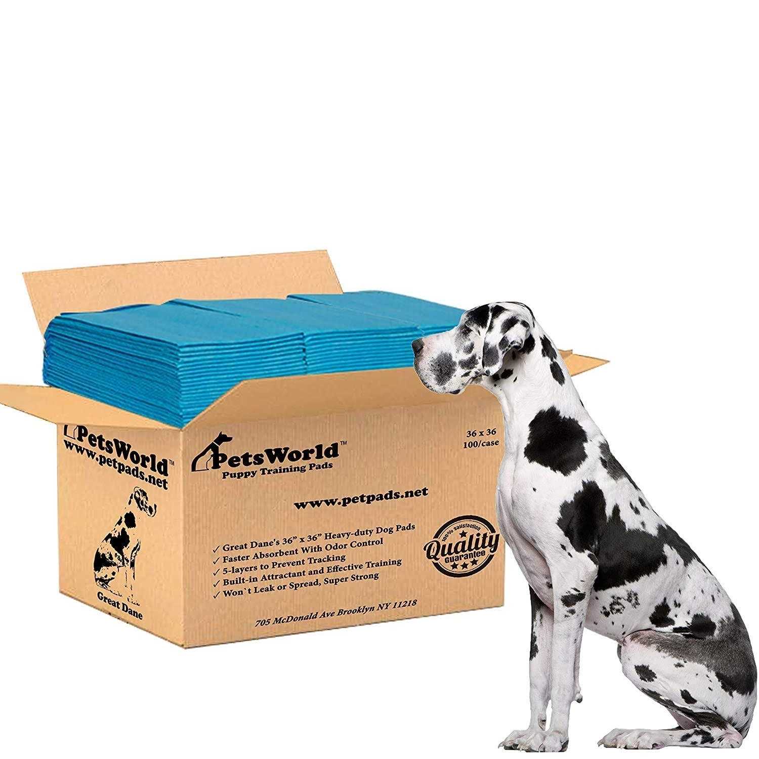 Petsworld Giant Potty Pads Odor Eliminating 36 x Pee Pads for Dogs - Pet Supplies online store