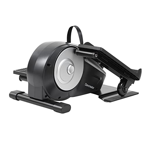 Davcreator Under Desk Bike Pedal Exerciser, Foot Peddler Exerciser with Magnetic Adjustable Resistance, Sitting Mini Exercise Bike for Home Workout