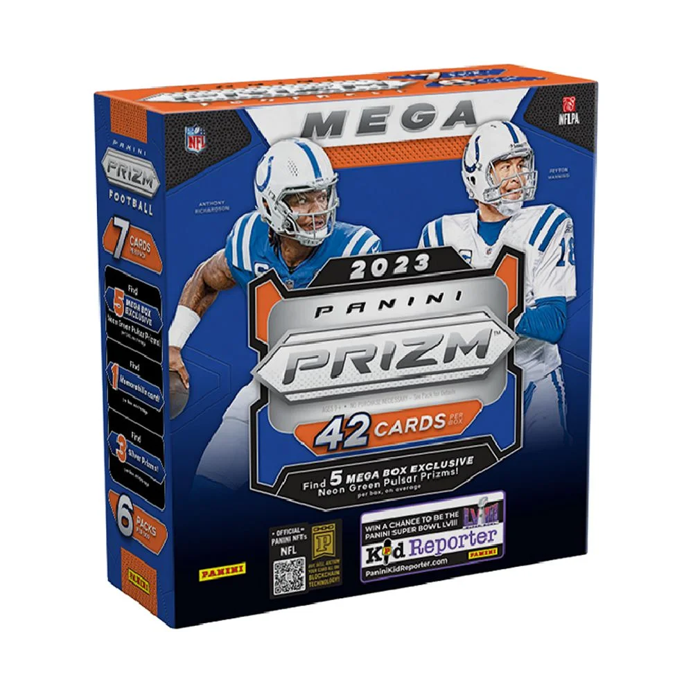 2023 Panini Prizm Football Mega Box Trading Cards - Radiant Selections
