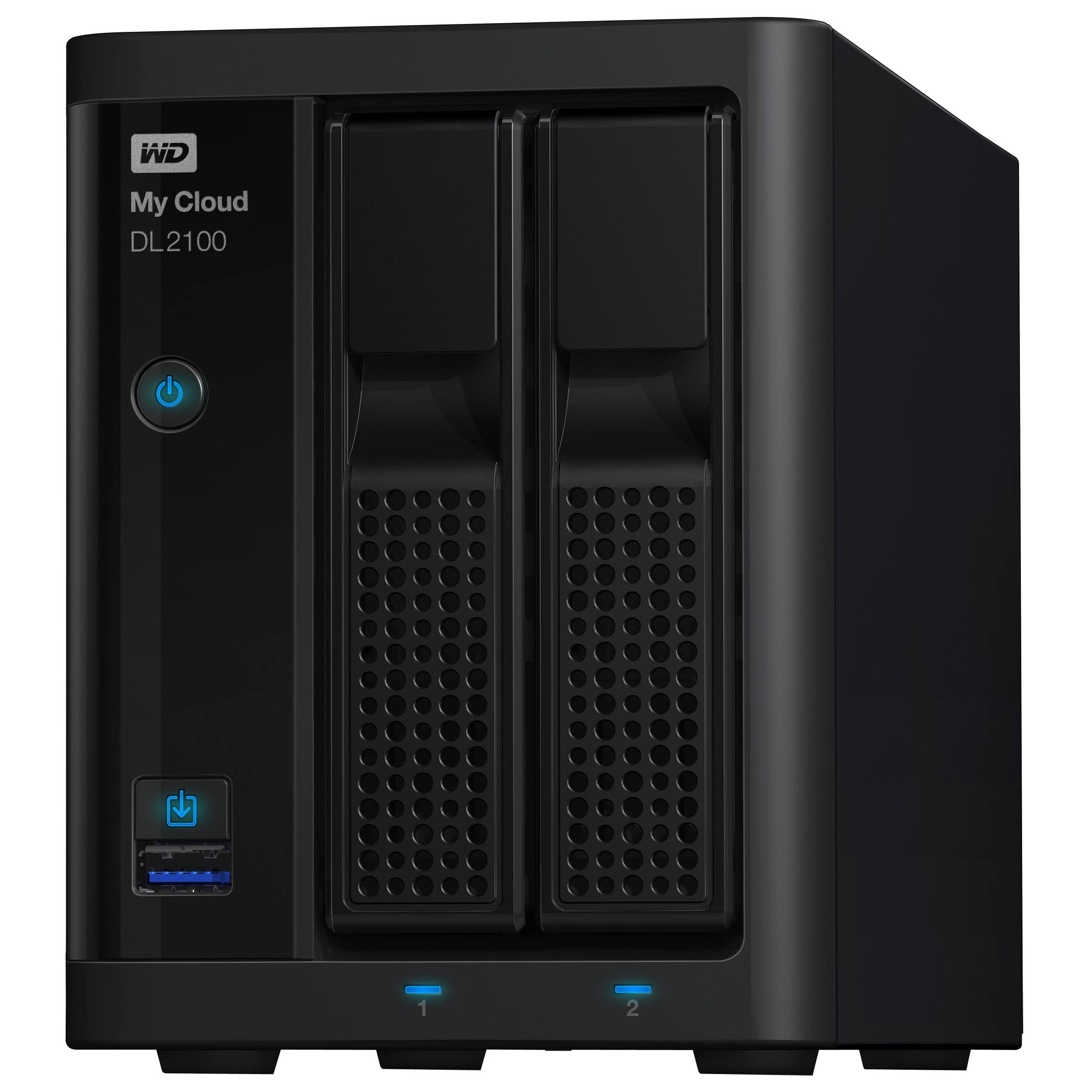 WD My Cloud DL2100 WDBBAZ0120JBK 2-Bay NAS Server - SATA 6Gb/s - 2 x 6 TB