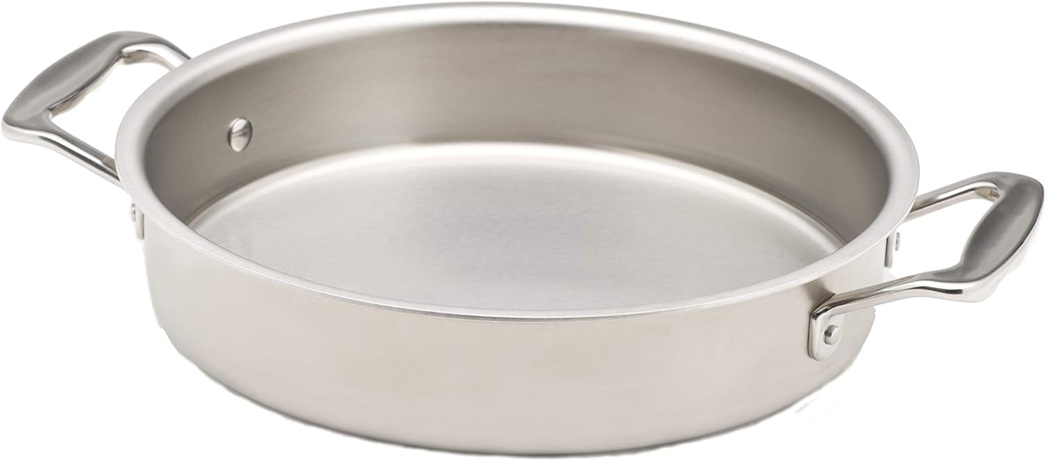 360 Stainless Steel Cake Pan (9 Round), Handcrafted in the USA, 5 Ply, Stainless Steel Bakeware, Professional Grade, Baking Pan