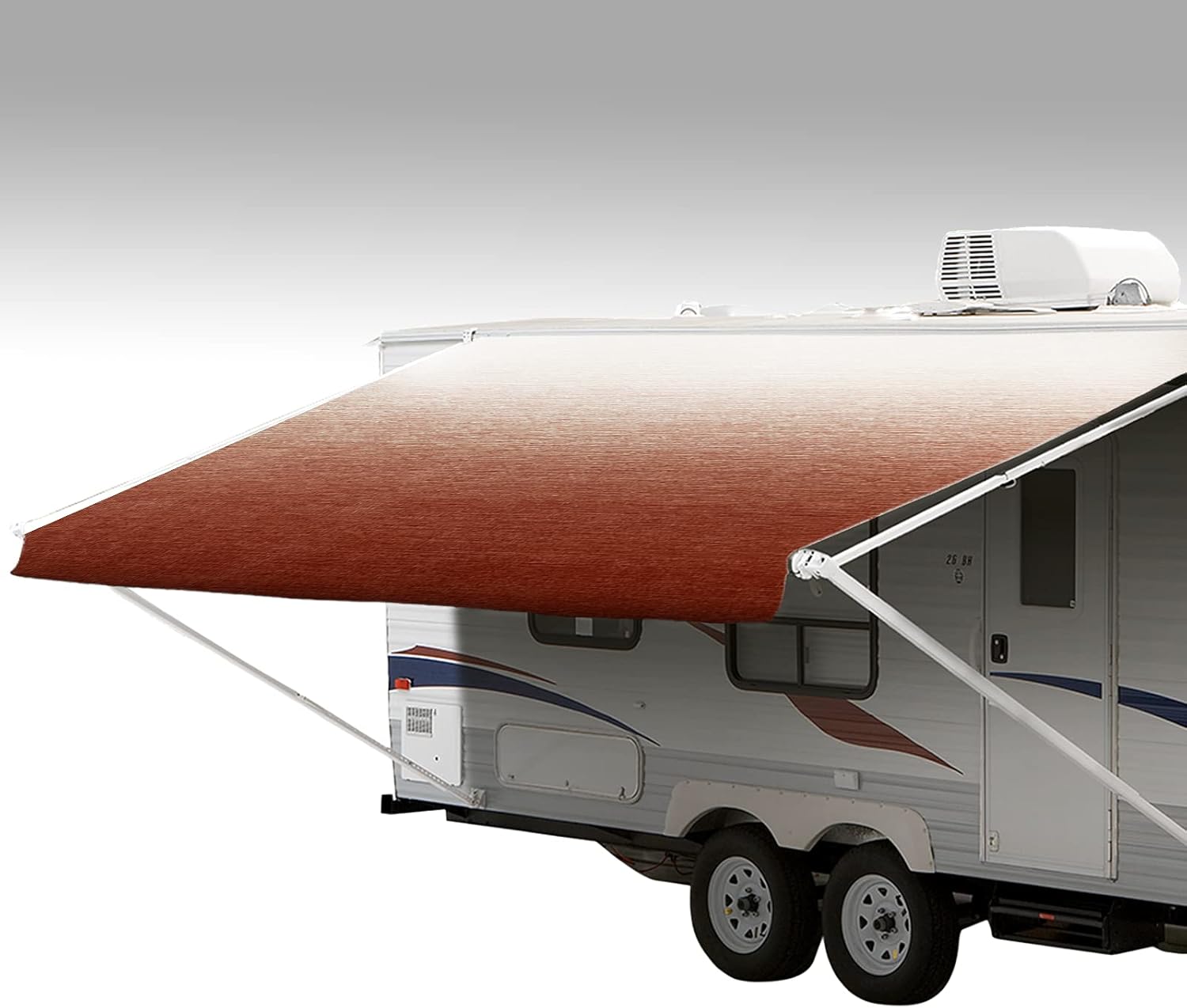 ShadePro - RV Awning Fabric Replacement - Premium Grade Weatherproof Vinyl - Universal Outdoor Canopy for Camper, Trailer, and Motorhome Awnings