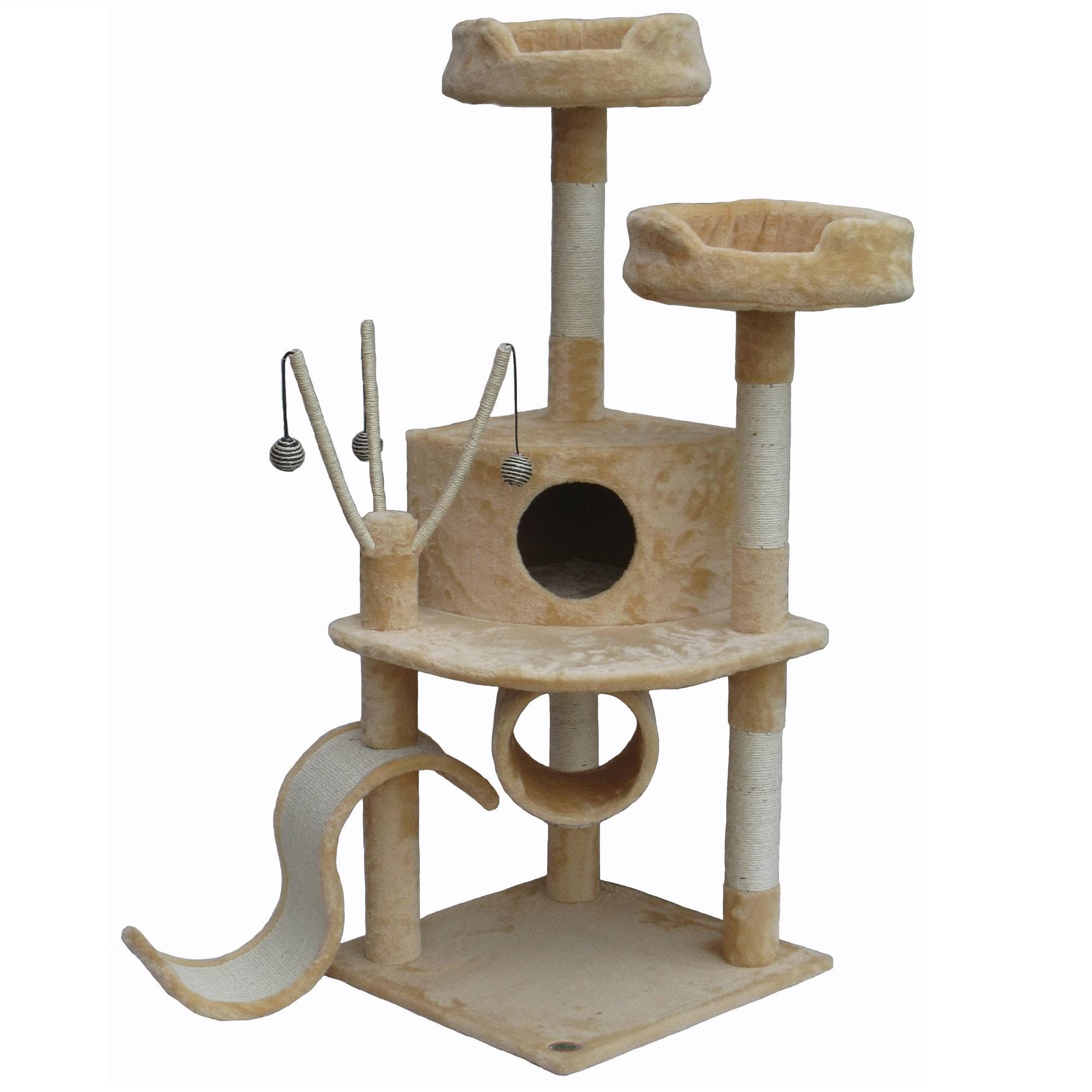Go Pet Club 55x22 Cat Tree, Beige