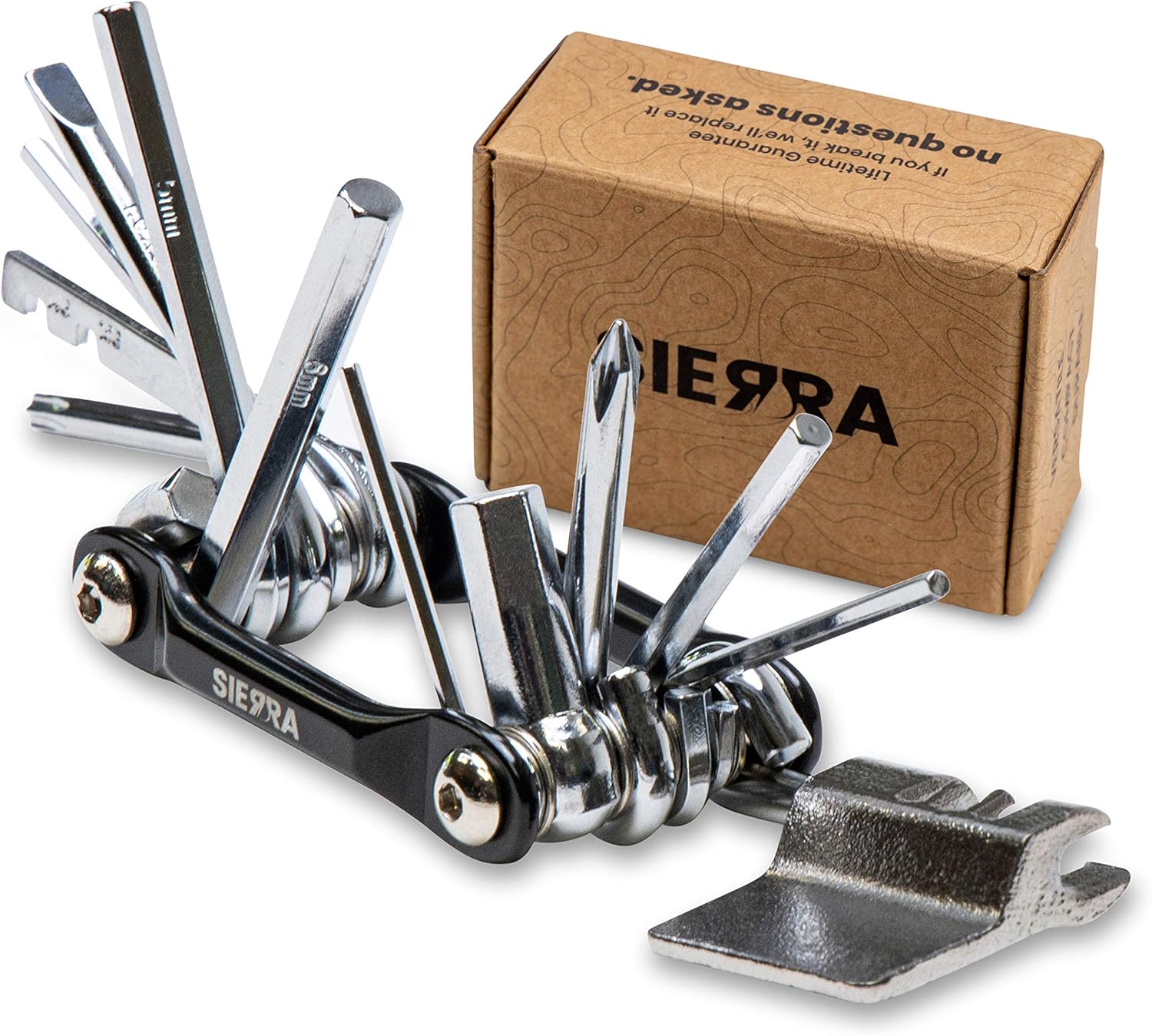 Sierra - Bike Multitool - 12 in 1 Bike Tool Kit for Mountain Bikes and Road Bikes Pack of 2