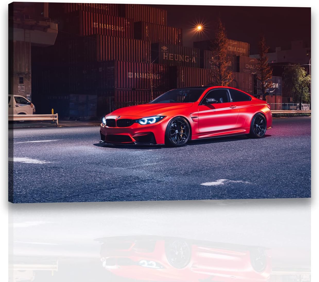 Modern furniture decoration BMW Power M4 Super Racing Car Painting Poster Wall Art Picture Prints Canvas Living Home Room Decor