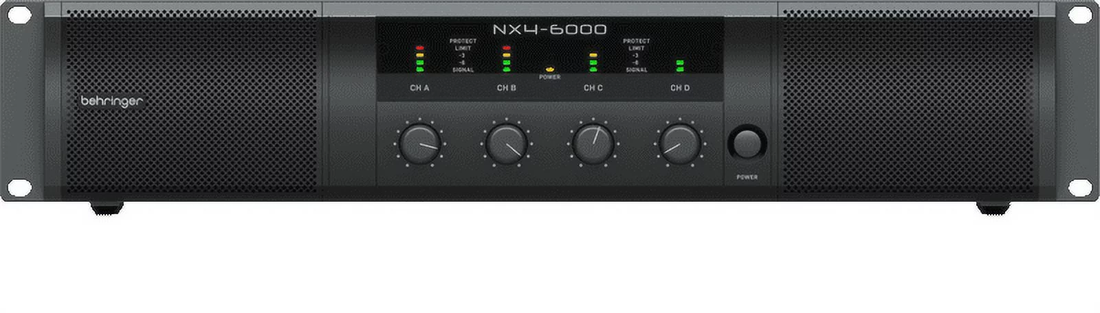 Behringer NX4-6000 Lightweight 4-Channel 6000W Class-D Power Amplifier - Radiant Selections