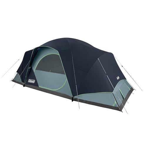Coleman Skydome XL Large Family Tent with 5 Minute Setup, Weatherproof 8/12 Person Tent with Rainfly & Carry Bag, Fits Multiple Queen Airbeds