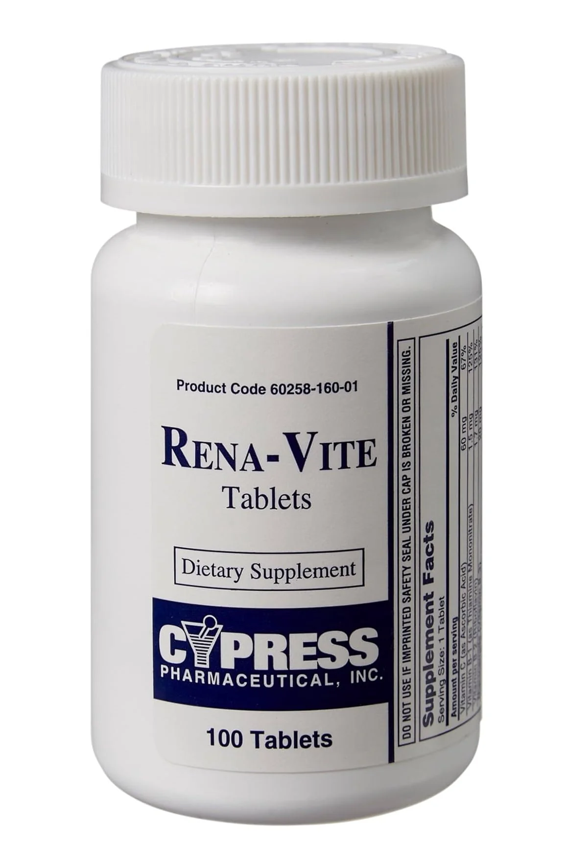 Rena-Vite Tablets, 100 Tablets Per Bottle (3 Bottles) - Kansas Nuitrition - HNZSDS