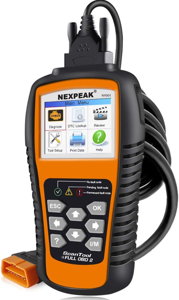NEXPEAK OBD2 Scanner, NX501 Enhanced OBD II Auto Code Reader