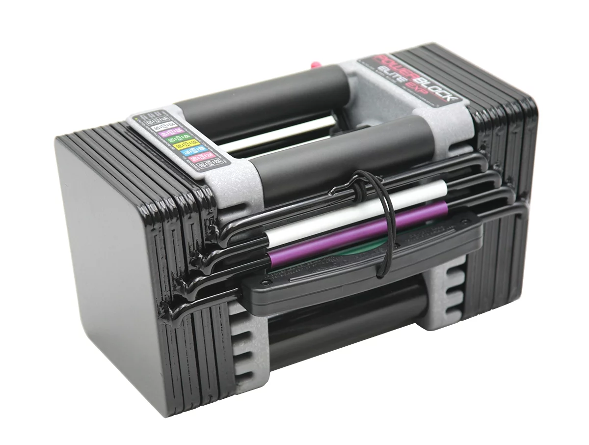 PowerBlock Elite EXP 5-50 lb. Adjustable Dumbbells, Stage 1, Single Dumbbell - Radiant Selections