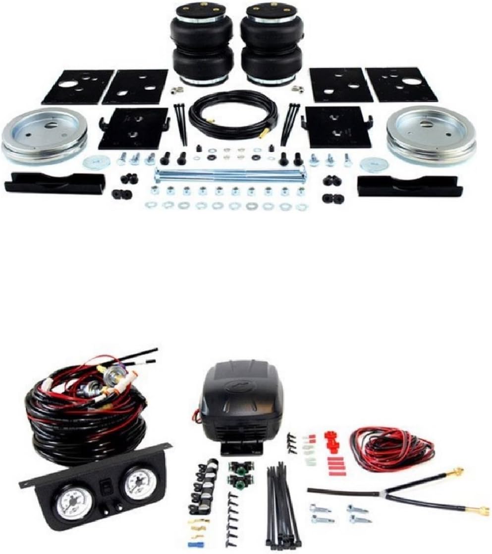 Air Lift 57289 25812 Set of Rear Load Lifter 5000 Series with Load Controller II On-Board Air Compressor System Kit for Dodge Ram 2500