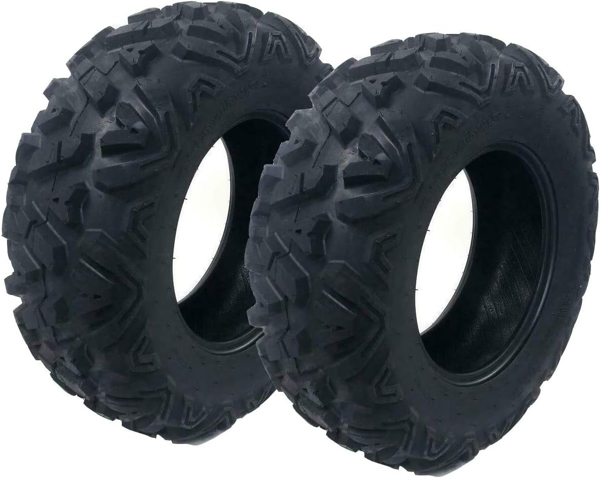 SUNROAD Set of 2 ATV UTV 26x9-12 Tires Mud Tire 26-9-12 Tires All-Terrain 6 Ply Tubeless