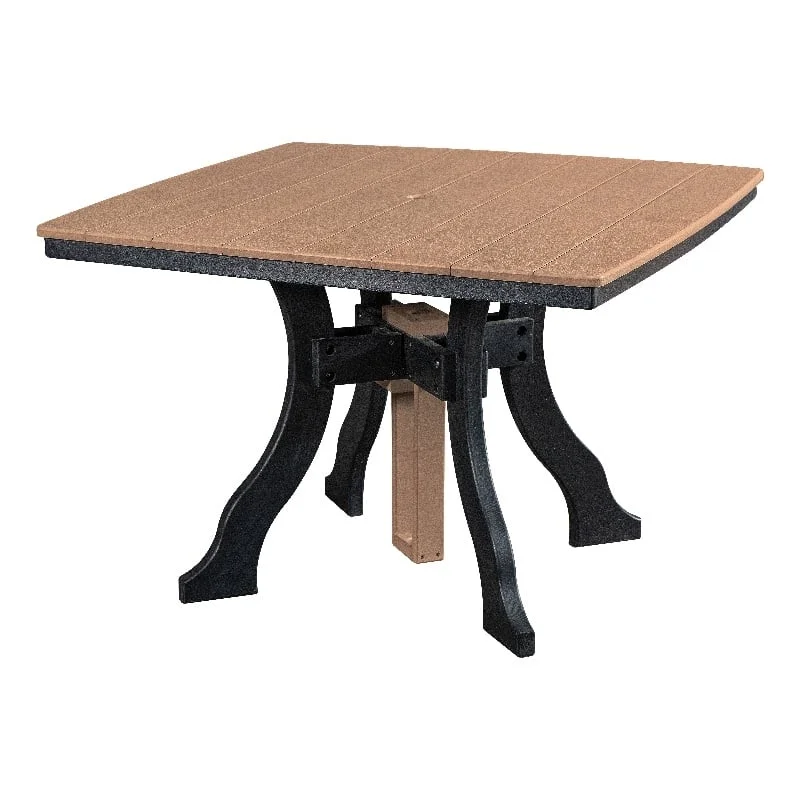Dining Height Square Table in Cedar/Black