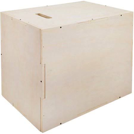 Vevor 30x20x24 Wood Plyo Box 441lb Capacity Exercise Box Plyometric Jump Box with Internal Cross Bracing Plyo Box for Crossfit T