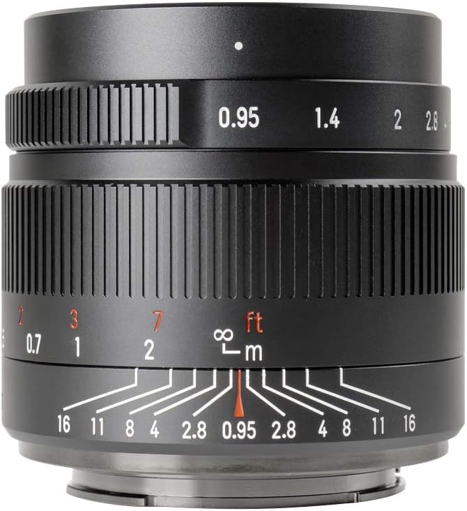 7artisans 35mm f0.95 Large Aperture APS-C Mirrorless Cameras Lens Compact for Fuji X-T1 X-T2 X-T3 X-T20 X-T30 X-E1 X-E2 X-E3
