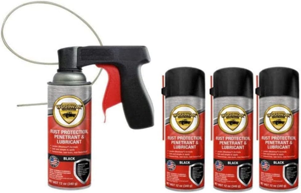 woolwax® 4 Spray Can Undercoating Kit. Black Pack of 2