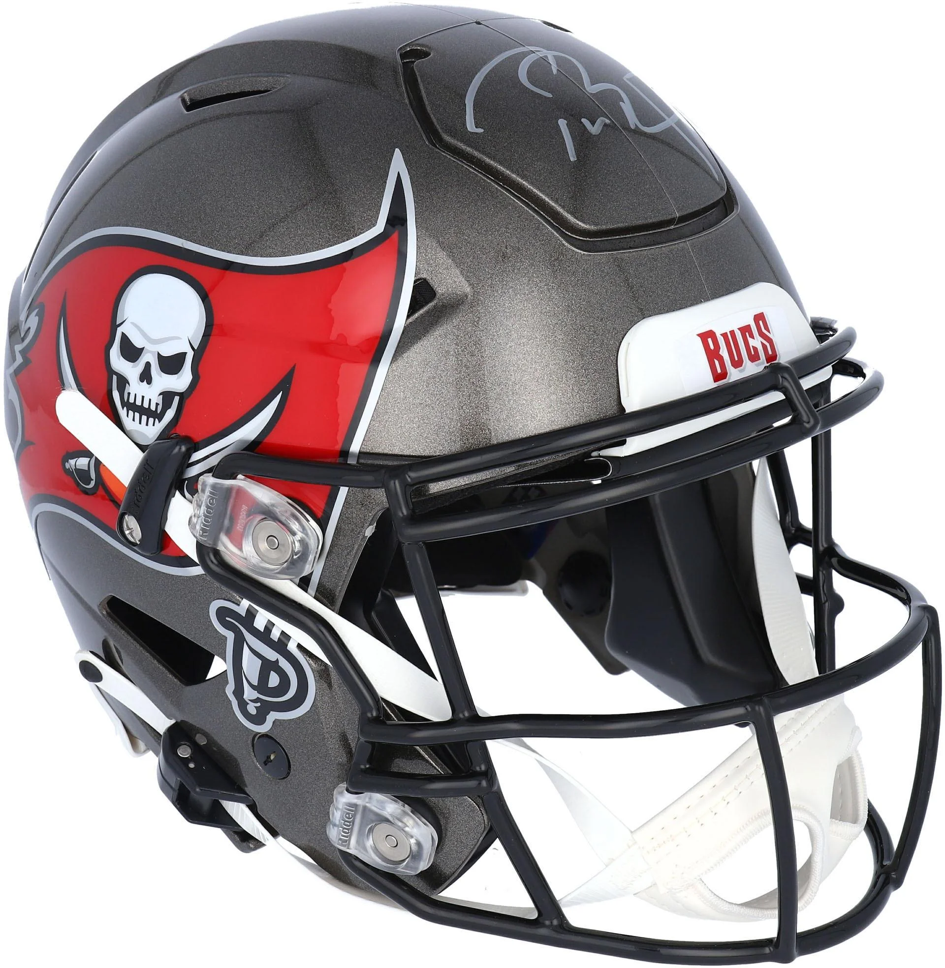 Tom Brady Tampa Bay Buccaneers Autographed Riddell Speed Flex Authentic Helmet - Fanatics Authentic Certified - Curated Treasures Market