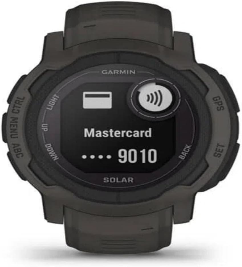 Garmin Instinct 2 Solar, GPS Outdoor Watch, Solar Charging Capabilities, Multi-GNSS Support, Tracbak Routing, Graphite