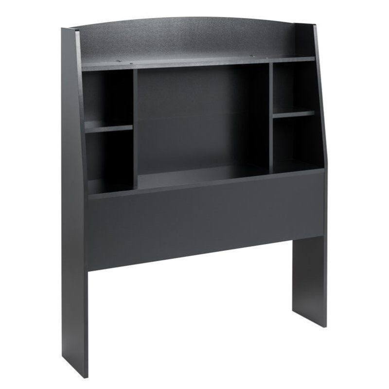 Hawthorne Collections Twin Bookcase Headboard in Black - HC-654910
