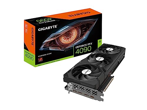 GIGABYTE GeForce RTX 4090 Gaming OC 24G Graphics Card, 3X WINDFORCE Fans, 24GB 384-bit GDDR6X, GV-N4090GAMING OC-24GD Video Card