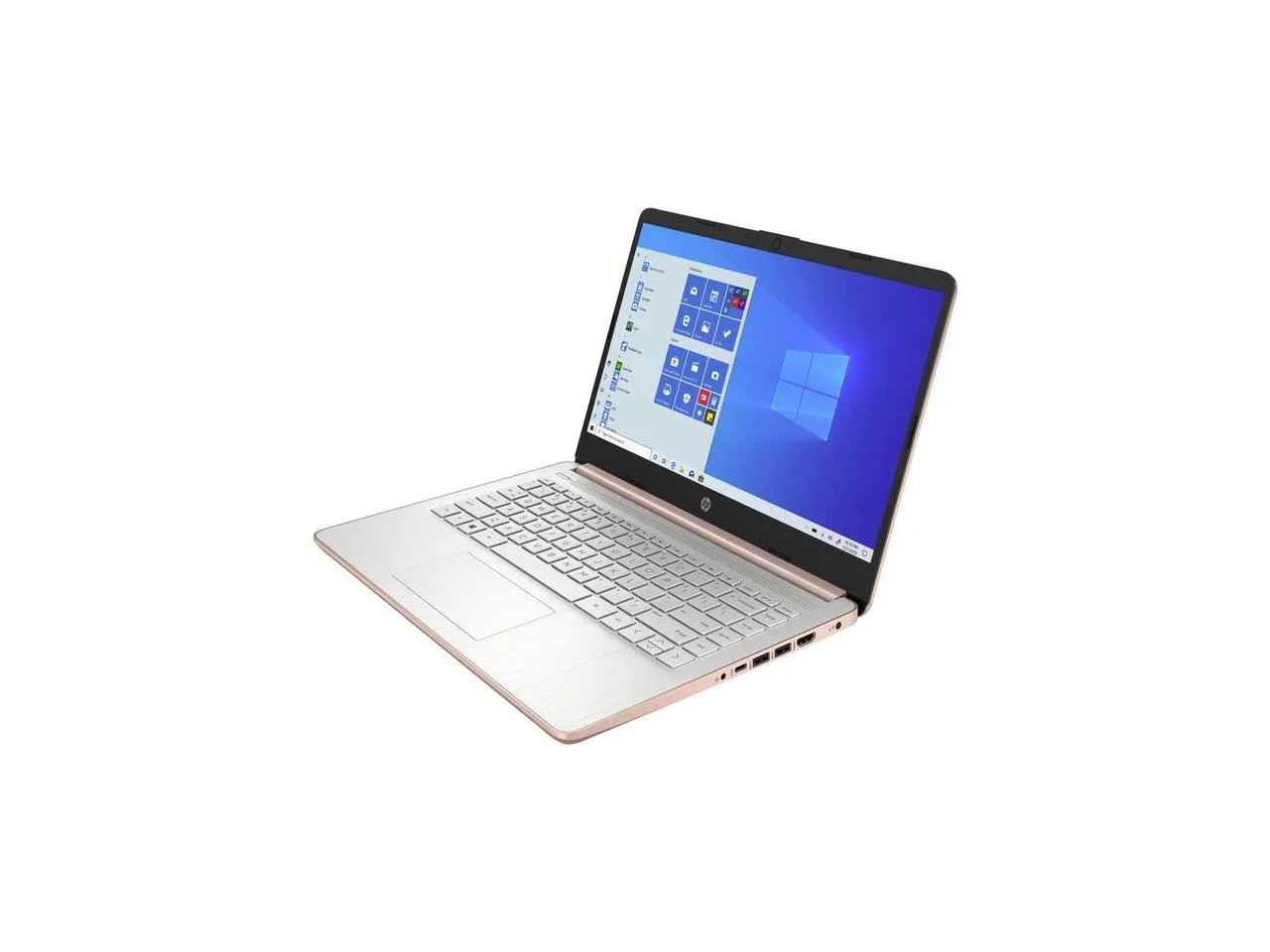 HP 14-dq0000 14" Notebook - HD - 1366 x 768 - Intel Celeron N4020 Dual-core (2 Core) 1.10 GHz - 4 GB RAM - 64 GB Flash Memory - Pale Rose Gold
