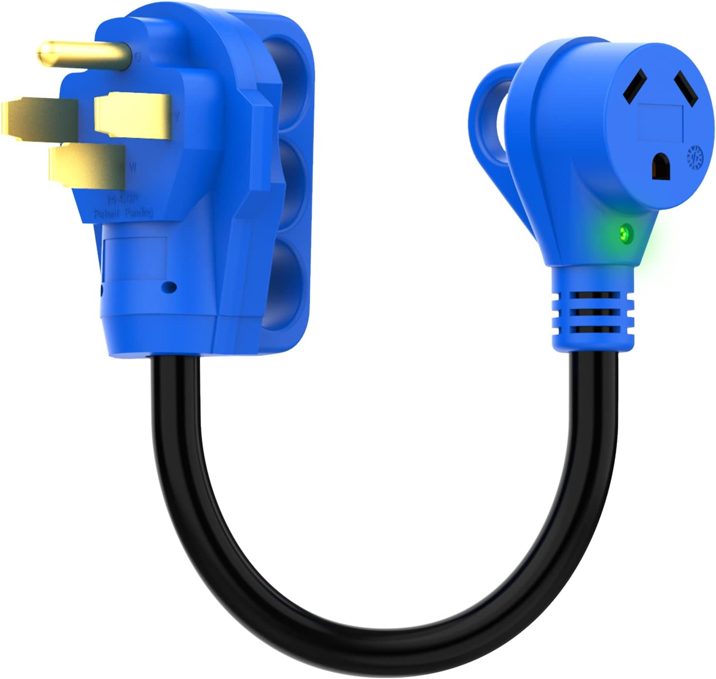 AUTOONE 50 Amp to 30 Amp RV Adapter, Heavy Duty RV Power Cord Adapters Electrical Plug Connector for RV Trailer Camper, with Grip Handle