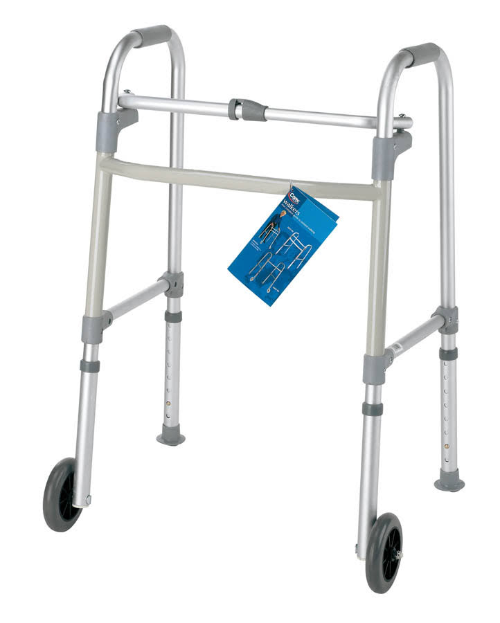 Carex Single Button Walker with 3x22 Wheels