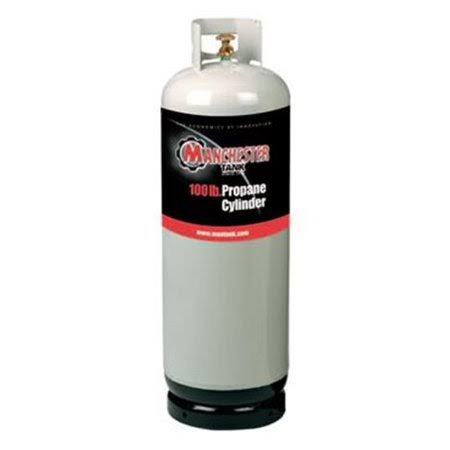 Manchester 1428 Propane Tank 100 Pound Capacity Gray Steel, Size: 15.1 in M1C-1428