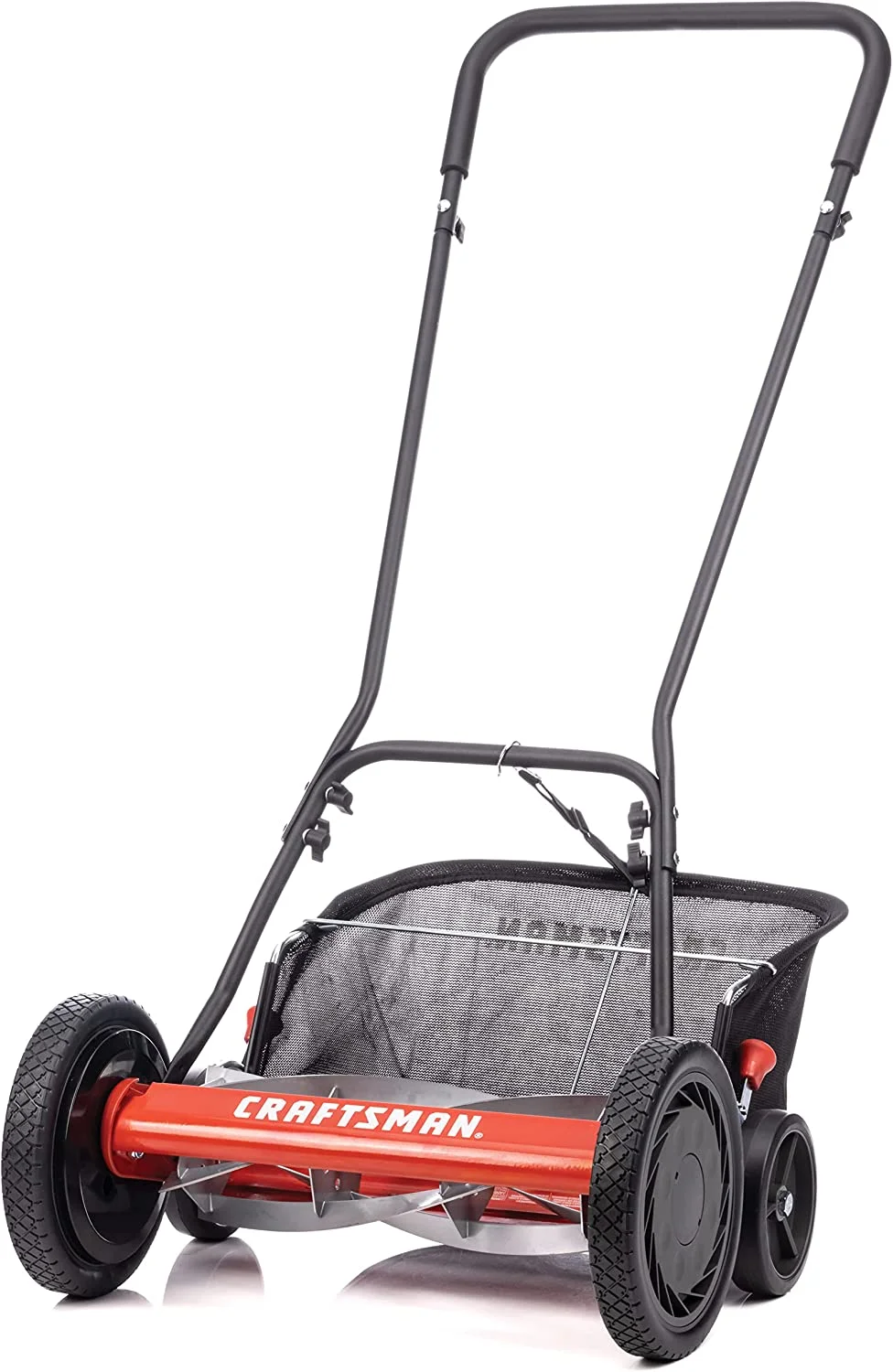 Dina 1816-18CR 18-Inch 5-Blade Push Reel Lawn Mower with Grass Catcher  Red - Curated Treasures Market