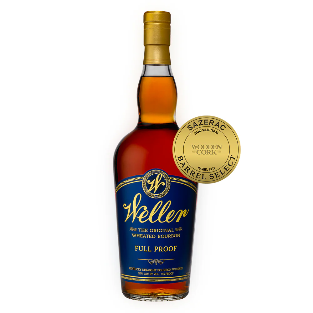 W. L. Weller Full Proof Bourbon Single Barrel Select by Wooden Cork 114 Proof - Nestor Liquor