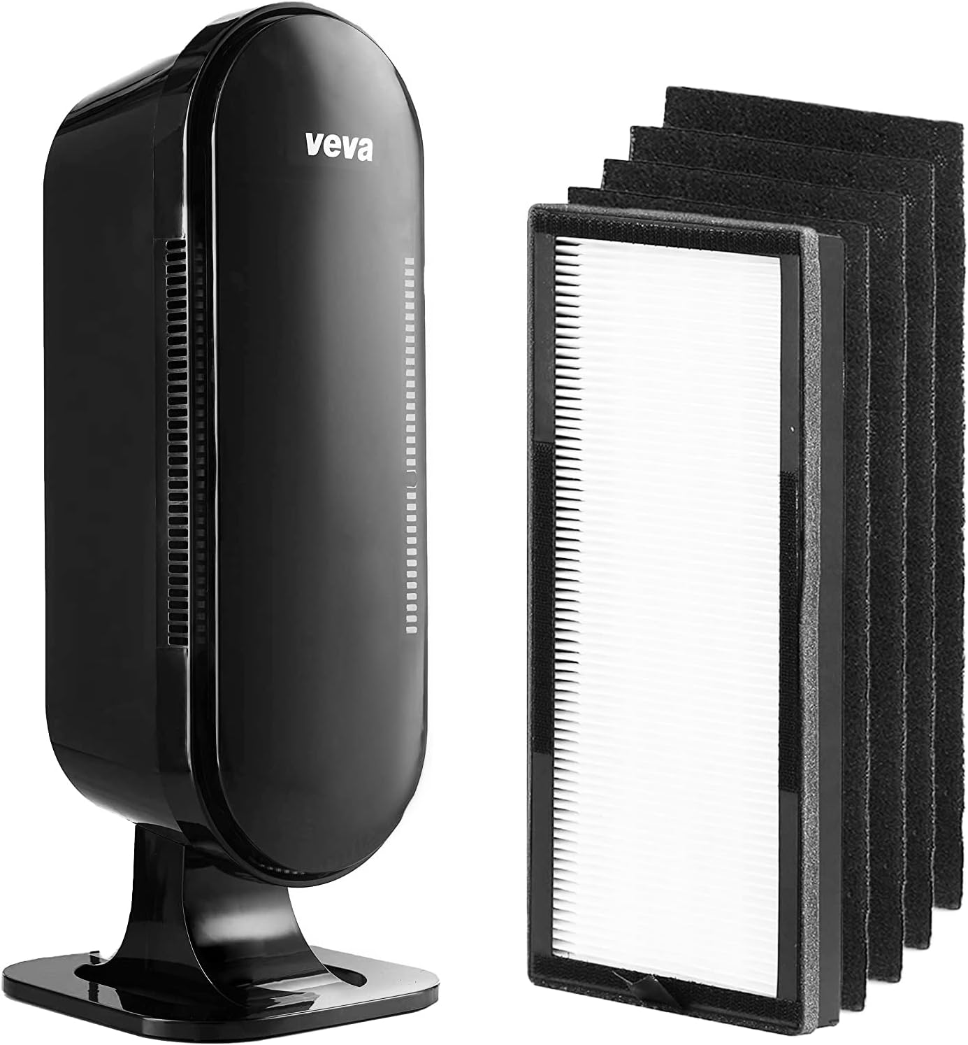 VEVA 8000 Elite Pro Series Black Air Purifier for Home & Large Room, 325 Sq Ft.