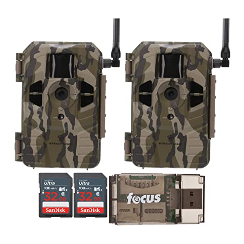 Stealth Cam Connect Cellular Trail Camera (AT&T, 2-Pack) Bundle with 32GB Ultra SDHC UHS-I Memory Card (100MB/s