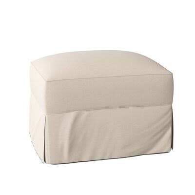 Birch Lane Young 29x22 Rectangle Standard Ottoman Body Fabric: Bayou Natural