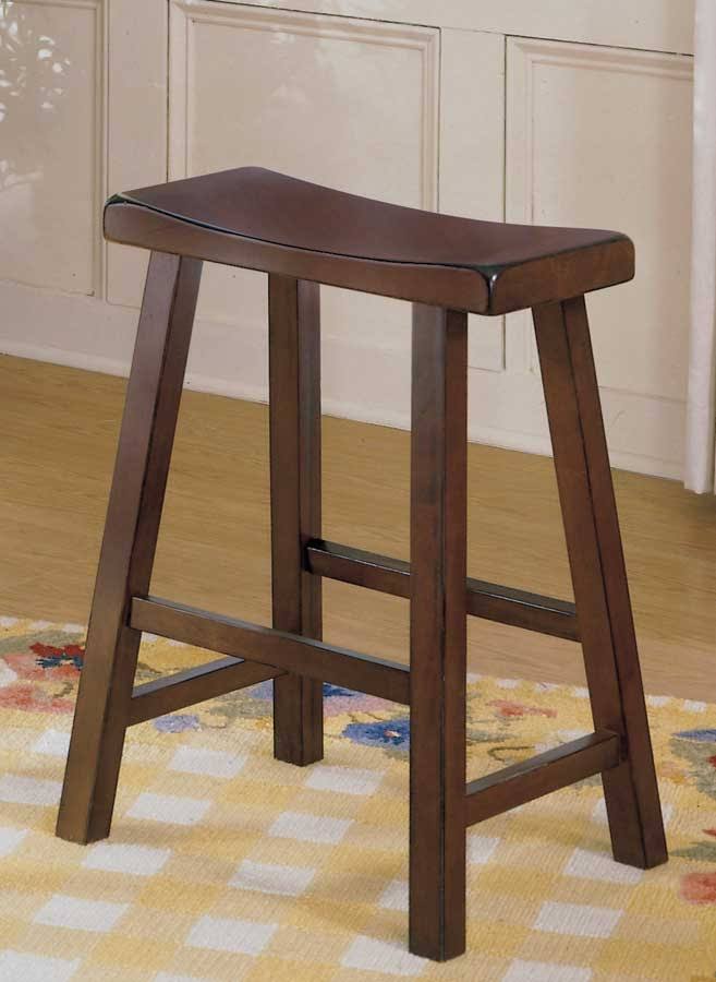 Saddleback 24 inch Counter Height Stool in Cherry - Set of 2 MA1360681