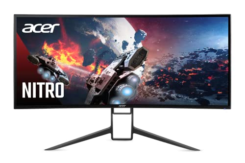 Acer Nitro XR343CK Pbmiipphuzx 34" UltraWide QHD 3440x1440 1900R Curved Gaming Monitor | AMD FreeSync Premium | 180Hz | DisplayHDR400 | DCI-P3 98% |