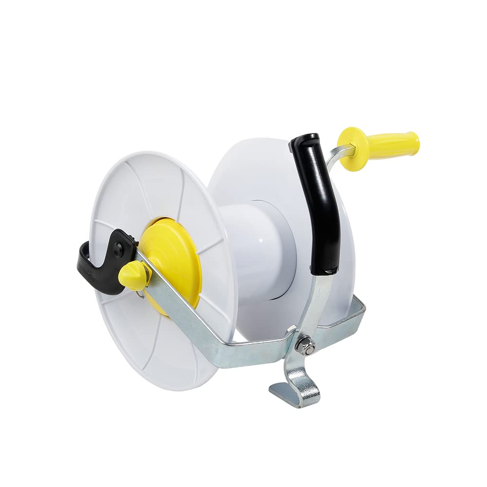 L-FENCE LYDITE FENCE Electric Fence Wire Reel/Rope Winder Reel with Crank/Geared Reel 3:1 Pack of 2