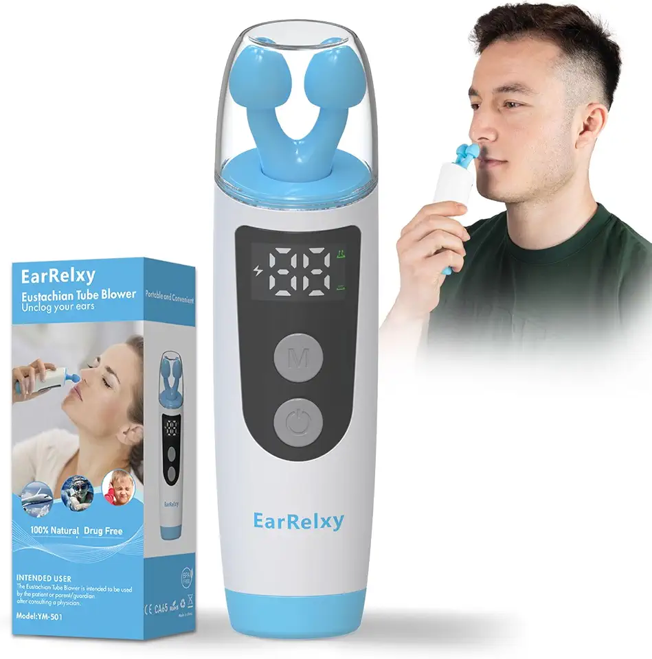 Eustachian Tube Unclogger Relieve Tinnitus and Earache, FSA/HSA Eligible, Ear Popper Relieve Ear Pressure