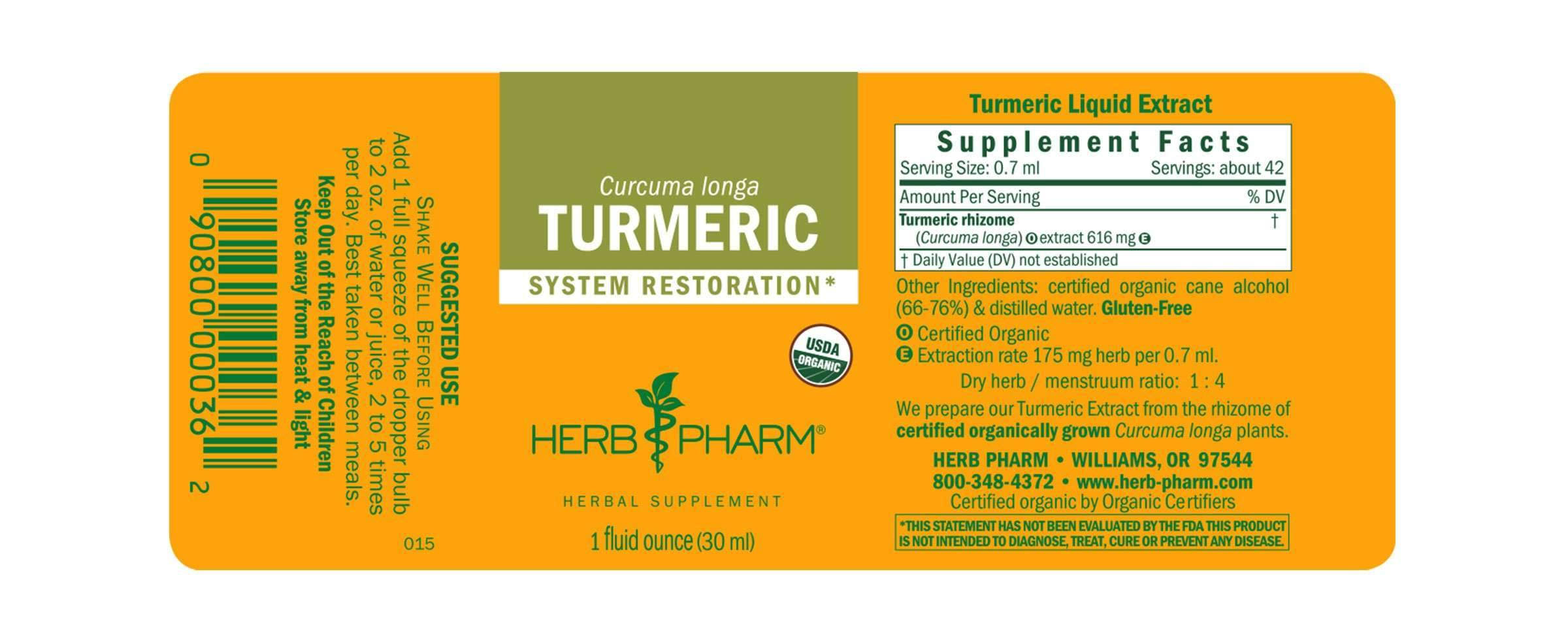 Herb Pharm , Turmeric 8 oz