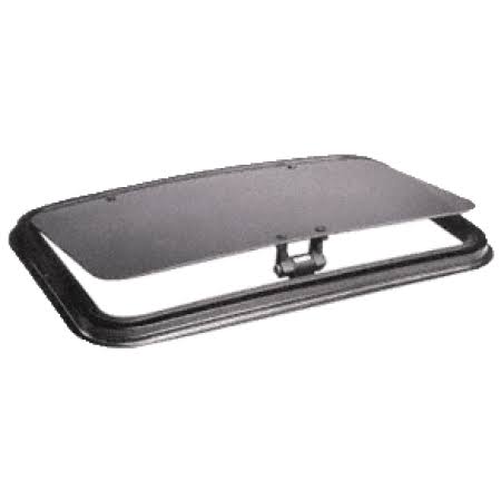 CRL Np1432b6h SFC 14 inch x 32 inch Newport Sunroof with Molded Trim Ring - Solar High Performance Glass, Black