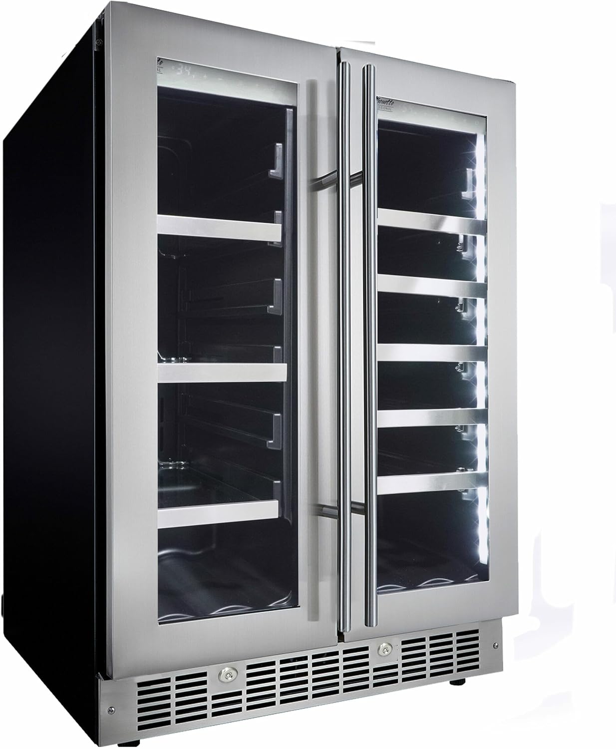 Danby e 4.7 (Cu. Ft) Silhouette Lorraine French Door Beverage Center, Stainless Steel (SPRBC047D1SS) - Smart Home Appliances