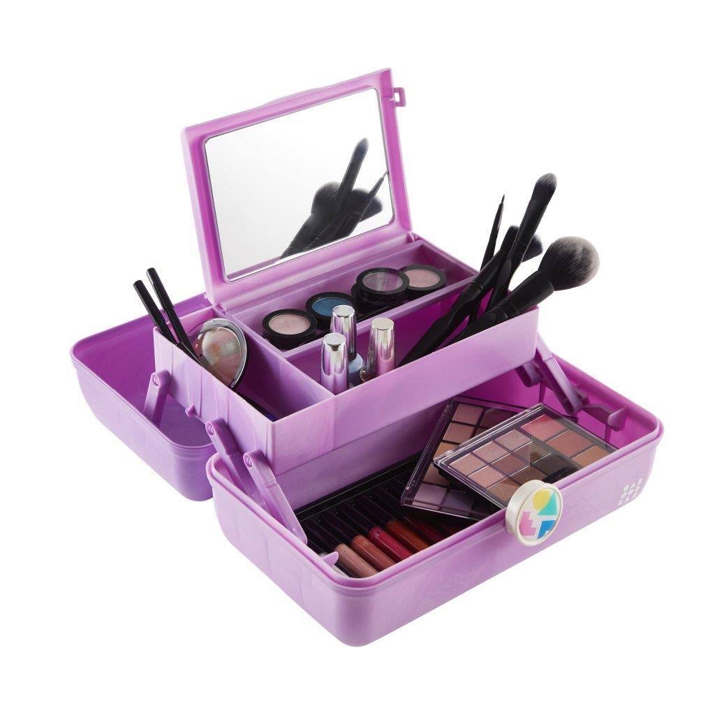 Caboodles Vintage On The Go Girl Storage Bin, Purple