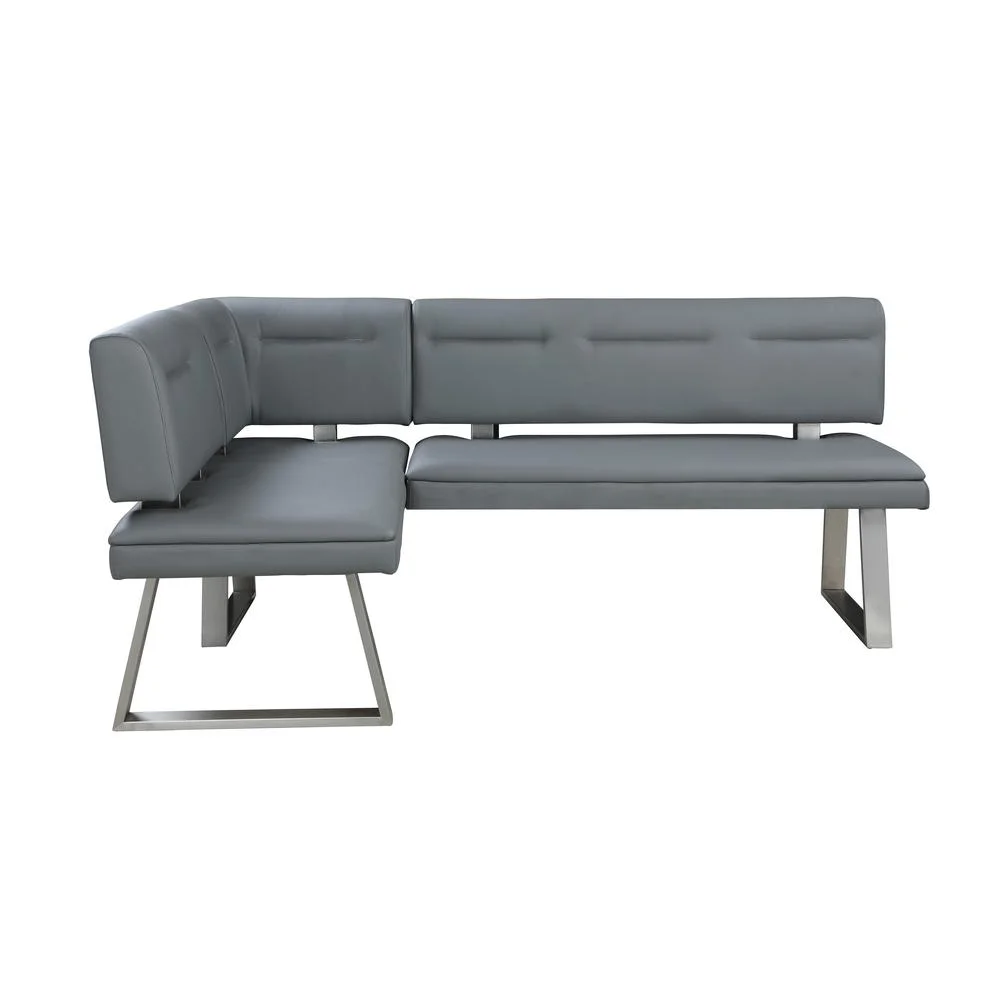 Tufted Reversible Nook in Gray