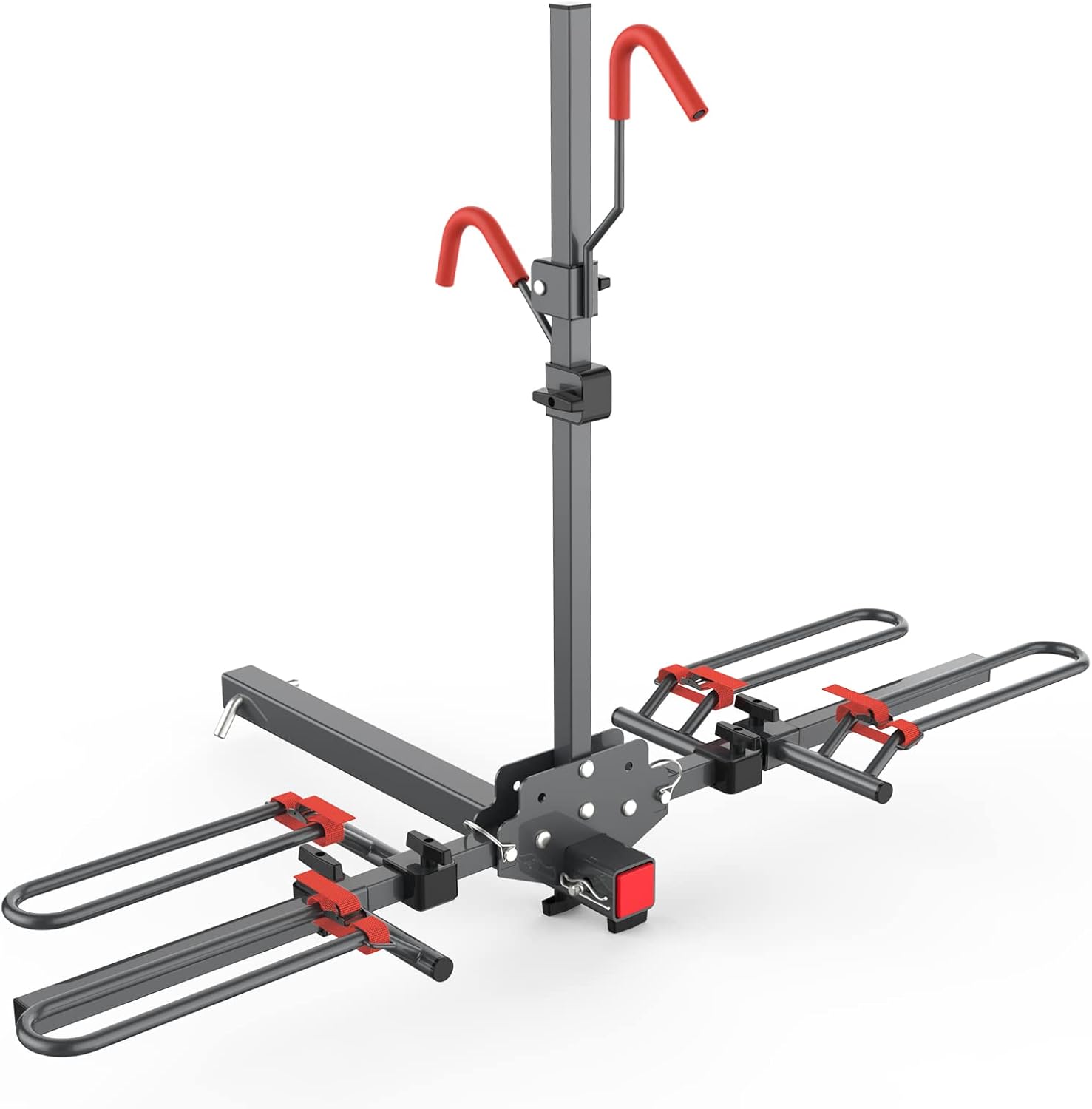 MARVOWARE Hitch Mounted Foldable 2-Bike Rack Platform Style Bicycles Carrier for Cars, Trucks, SUV with 2 Hitch (style1)