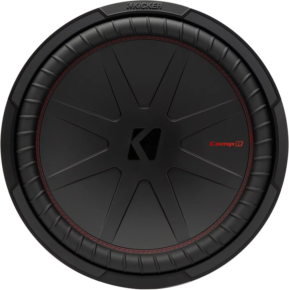 Kicker 48CWR152 15-Inch CompR 2-Ohm 800W Dual Voice Coil Design Subwoofer -Black - Curated Treasures Market