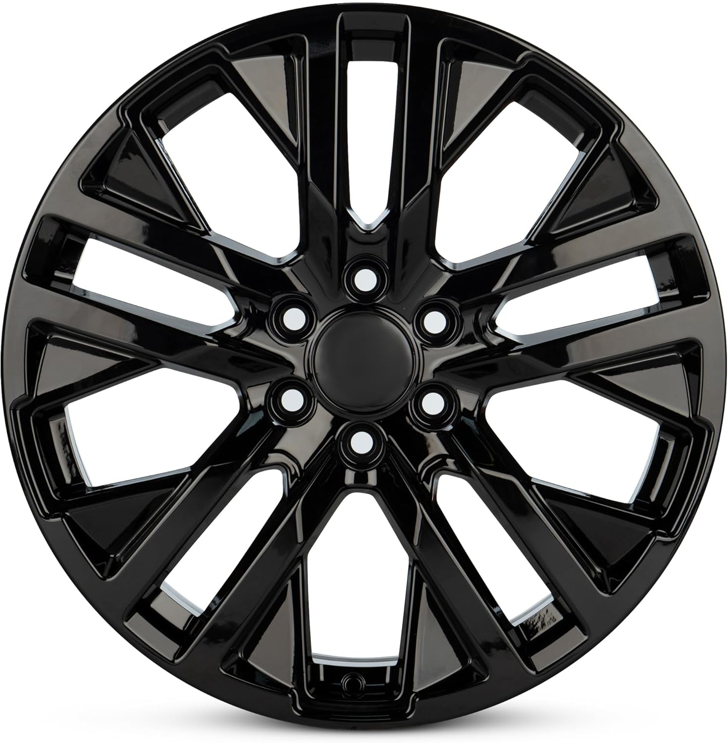 For 2021-2023 GMC Yukon 22 Inch Polished Gloss Black Rim - OE Direct Replacement - Road Ready Car Wheel