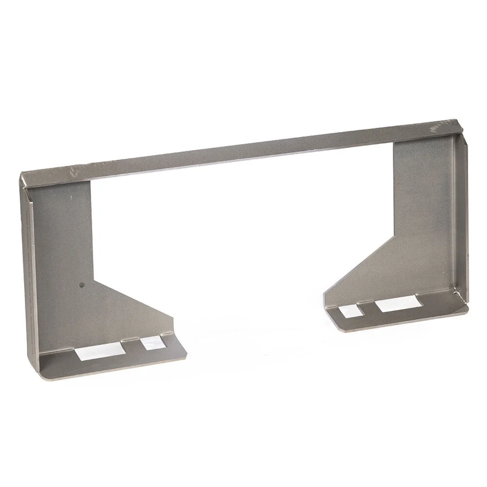 Titan Attachments 5/16in Universal Quick Tach Cut Out Mount Plate, Thick Plate Attachment, Fits Kubota and Bobcat Skid Steers and Tractors