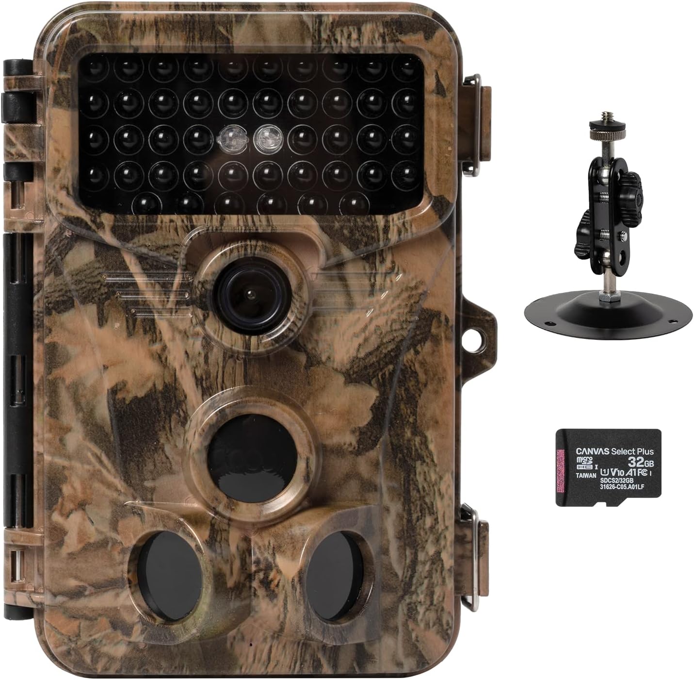 Trail Camera - 1080P 20MP Hunting Game Camera with 120° Wide-Angle Motion Sensor No Glow IR Night Vision Motion Activated